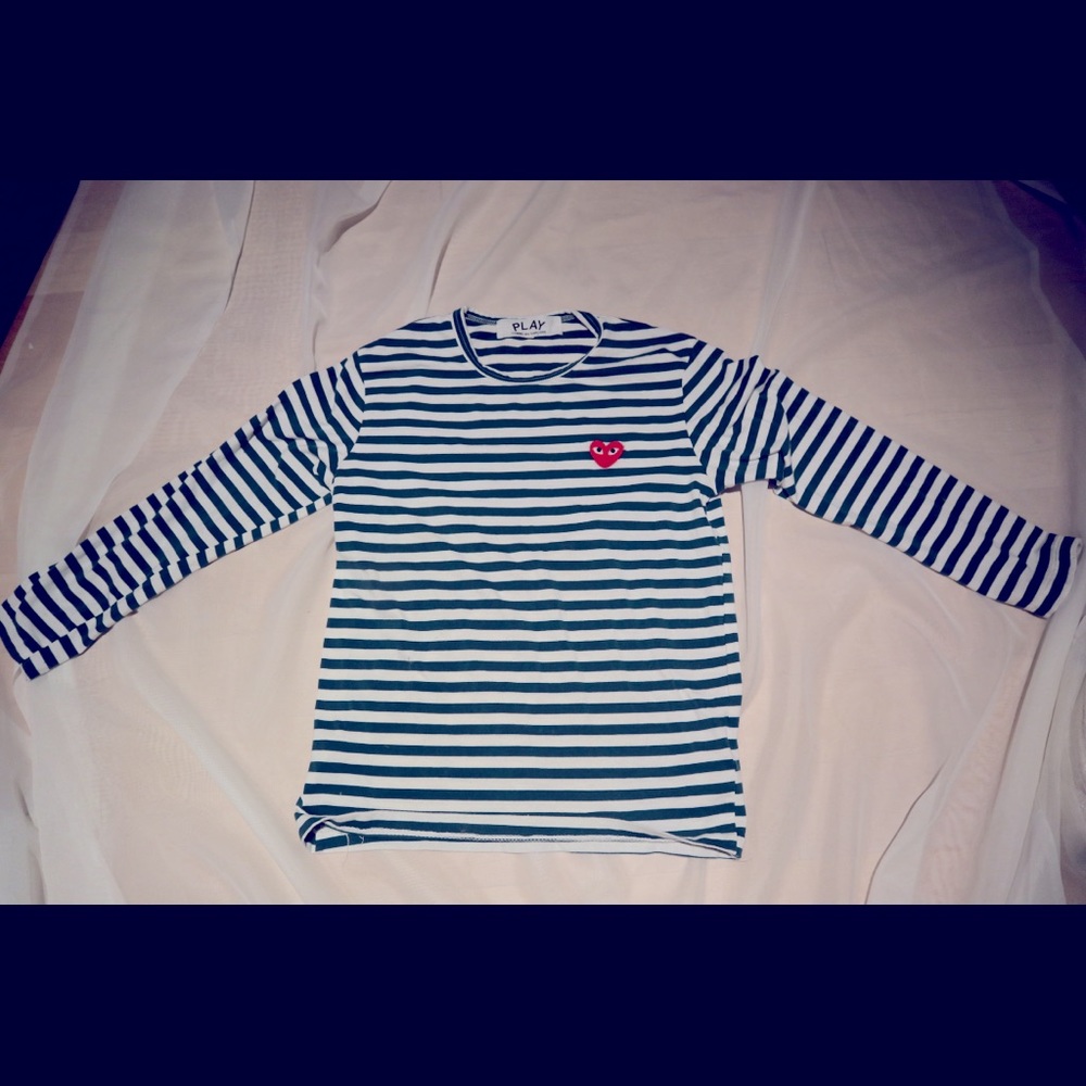 Comme does Garçons medium green striped shirt. Now you too can be like the boys.